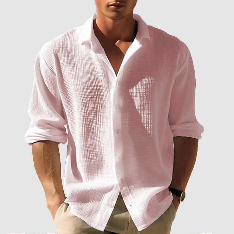 Kieran | Men's Classic Cotton Gauze Button Down Shirt