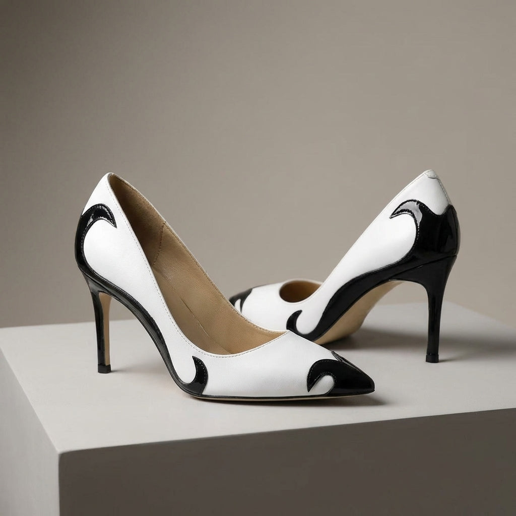 Calista | Abstract Swirl Stilettos Pointed Toe