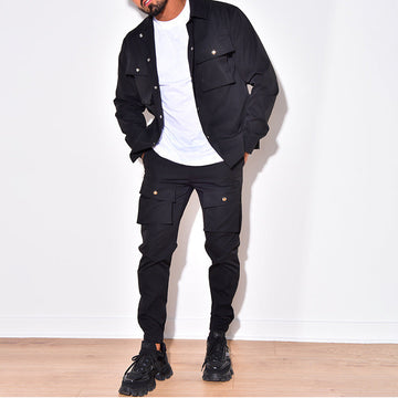 Zephyr | Men's Relaxed Cargo Jacket & Jogger Trouser Set