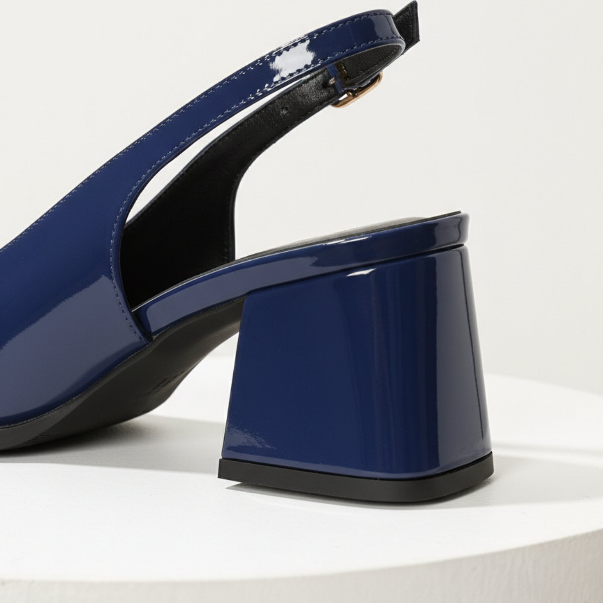 Marlowe | Refined Square Toe Slingback Block Heels