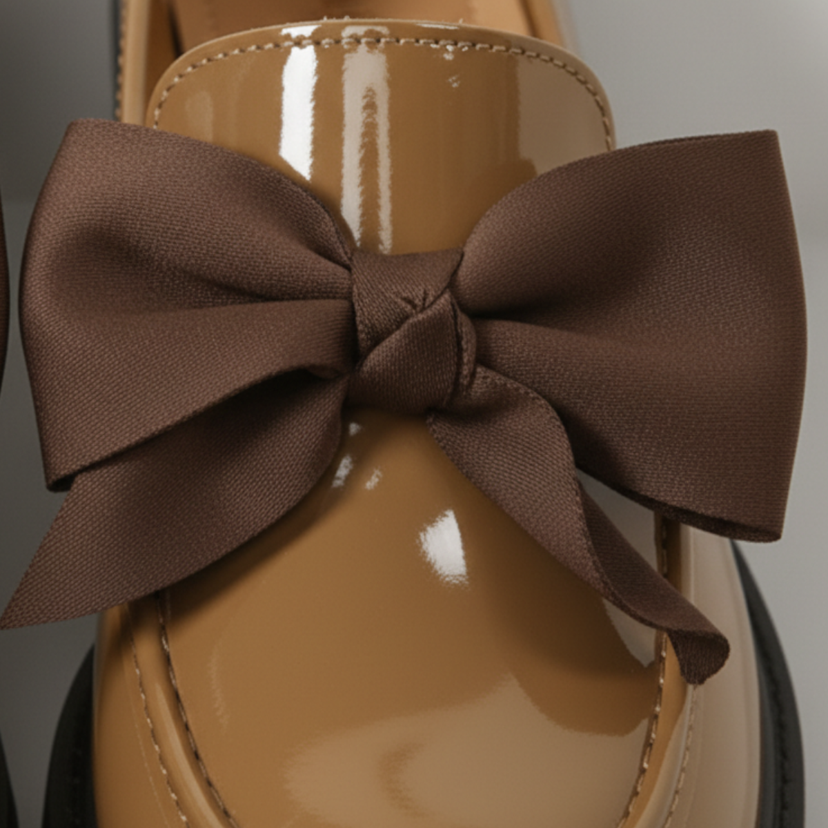 Claribel | Refined Bow Detail Patent Loafers