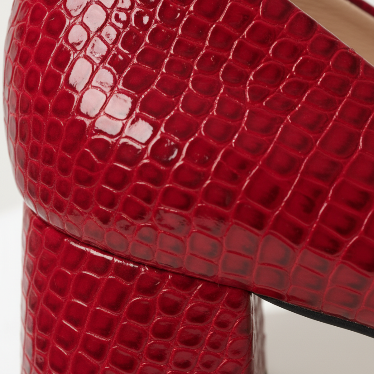 Celestine | Luxe Bow Detail Block Heel Court Shoes