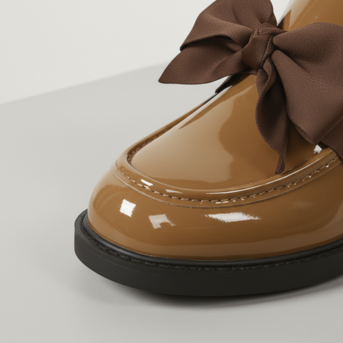 Claribel | Refined Bow Detail Patent Loafers