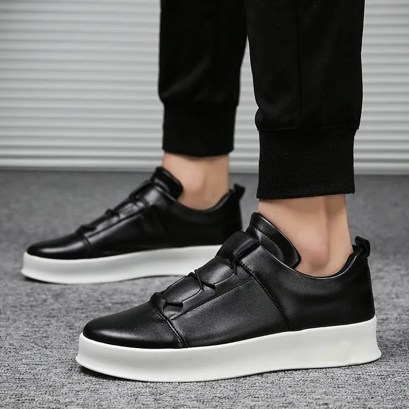 Dorian | Men's Classic Leather Low-Top Sneakers
