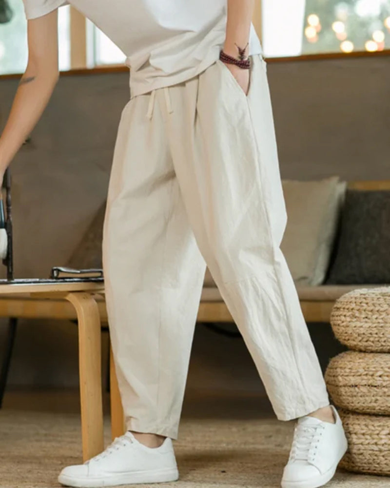 Callum | Men's Relaxed Tapered Casual Trousers