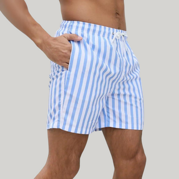 Bastien | Men's Classic Stripe Swim Trunks