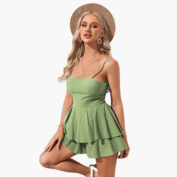 Celeste | Elegant Tiered Ruffle Mini Dress