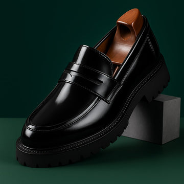 Hollis | Men's Penny Loafers Chunky Platform Sole