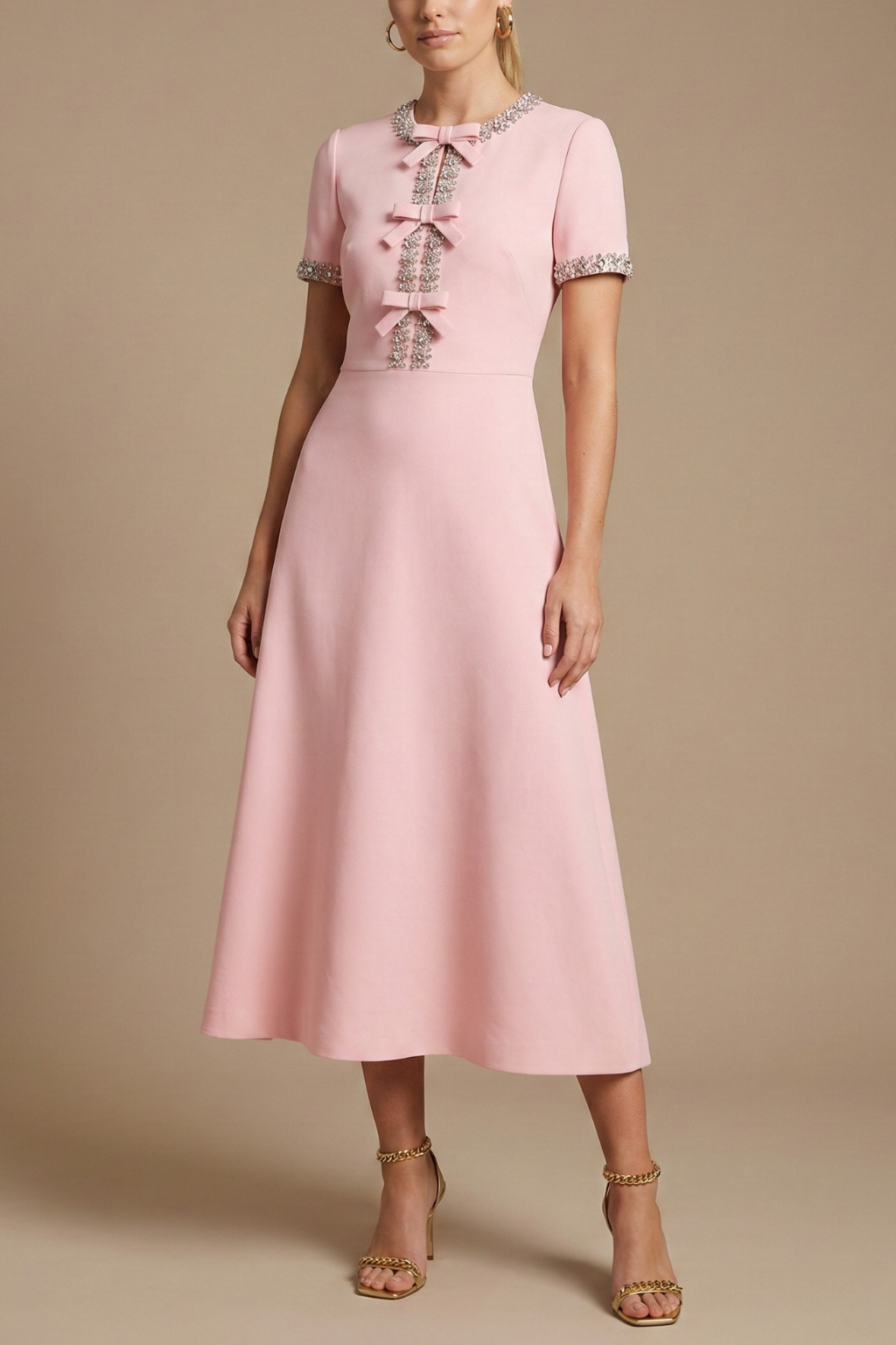 Celestine | Romantic Embellished Midi Dress