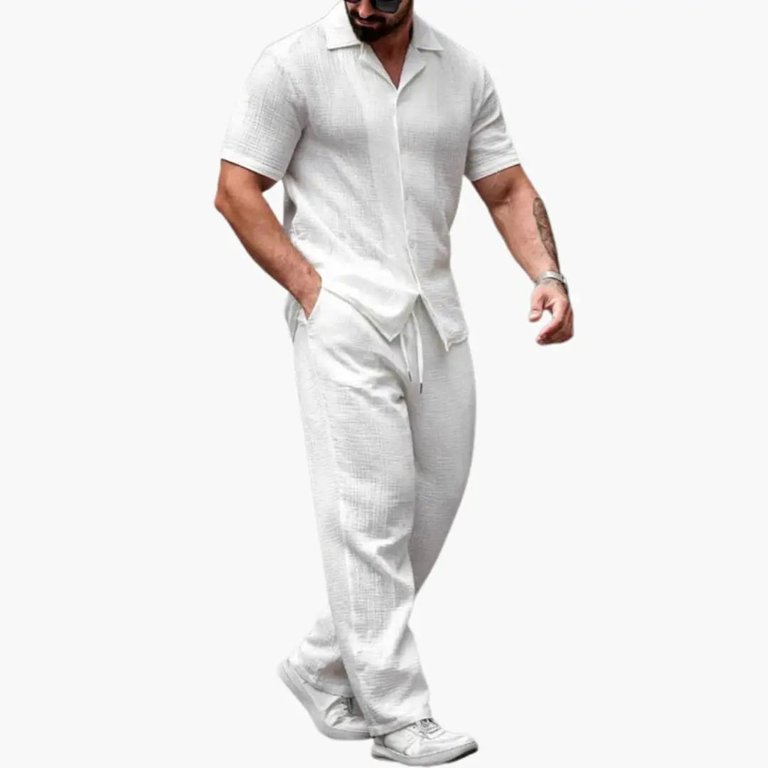 Blake | Men's Classic Linen Two Piece Set