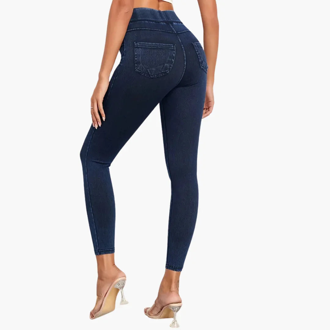 Celeste | Casual High Waisted Denim Jeggings