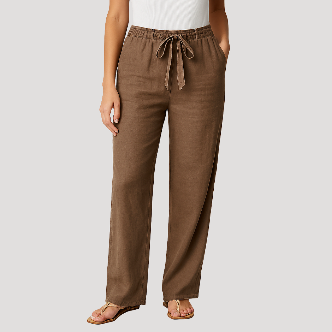 Ophelia | Effortless Linen Wide Leg Pants