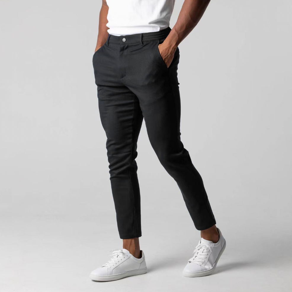 Jasper | Men's Slim Fit Cropped Chino Trousers