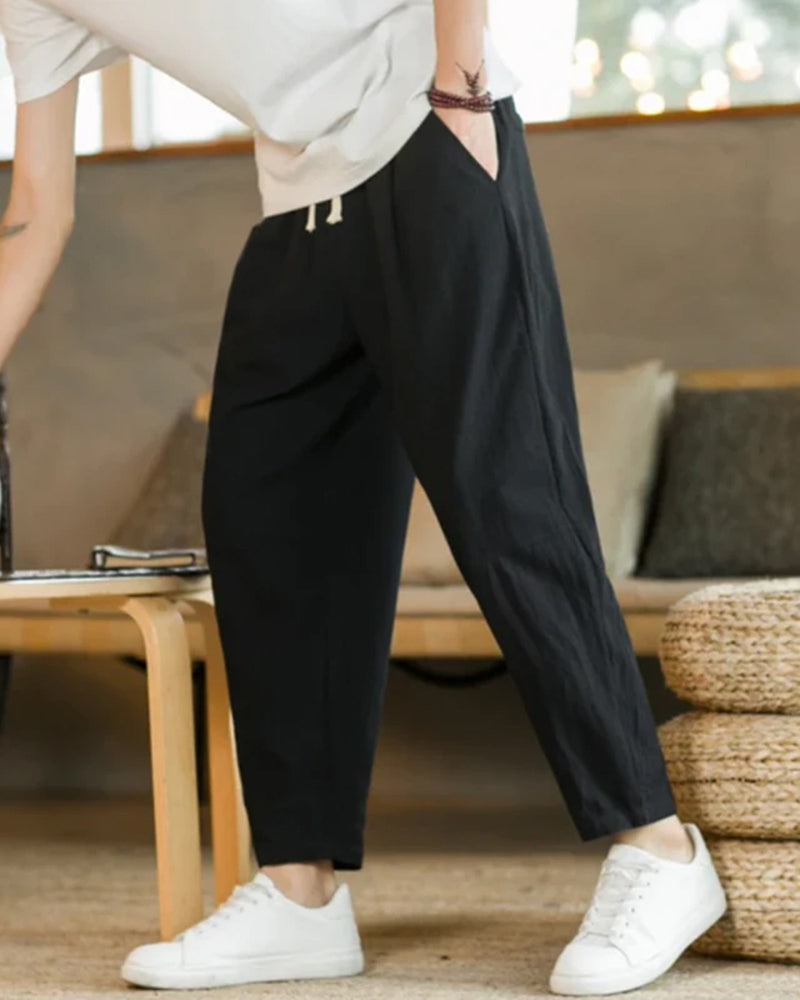 Callum | Men's Relaxed Tapered Casual Trousers