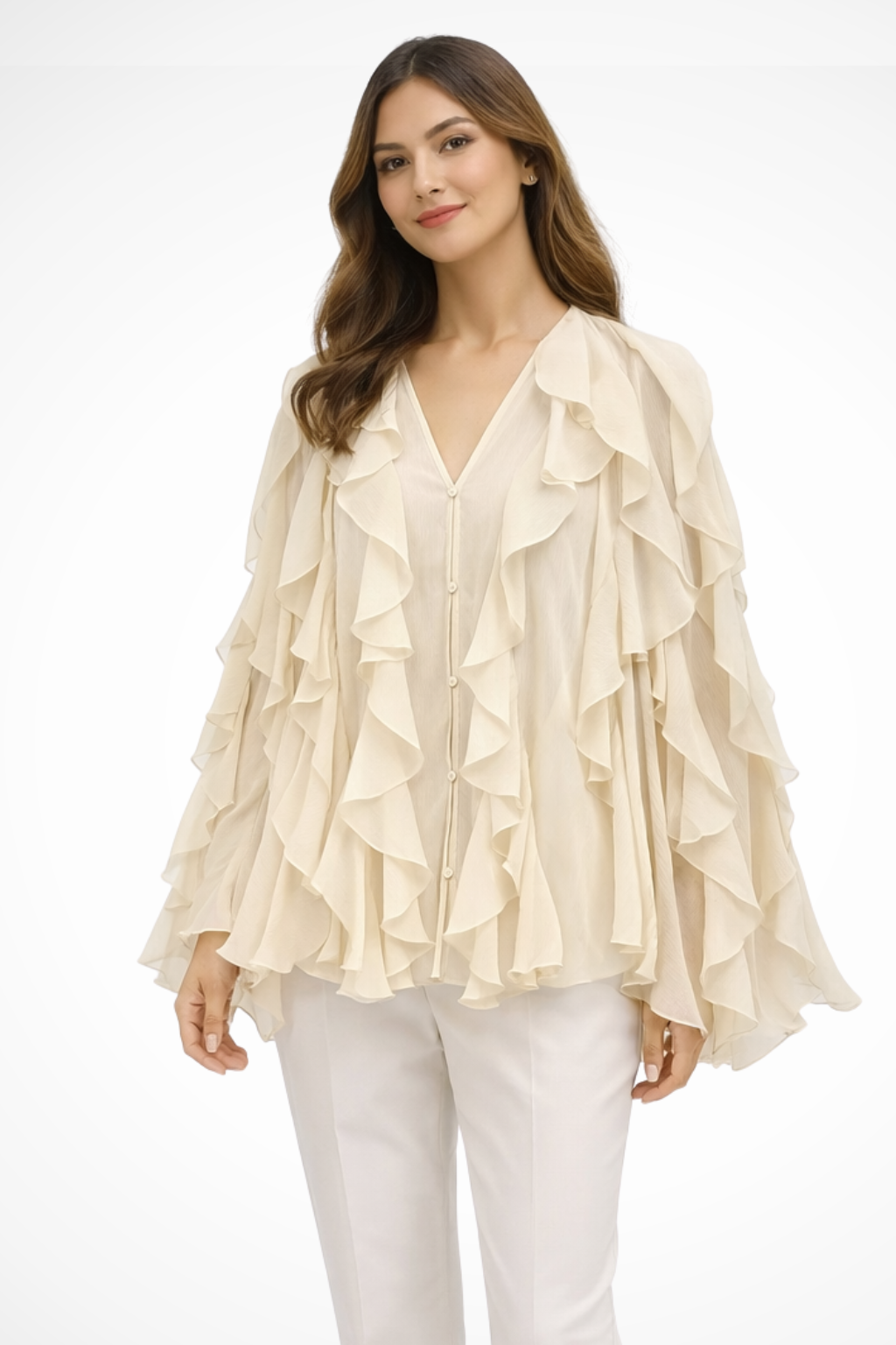 Giselle | Romantic Tiered Ruffle Blouse