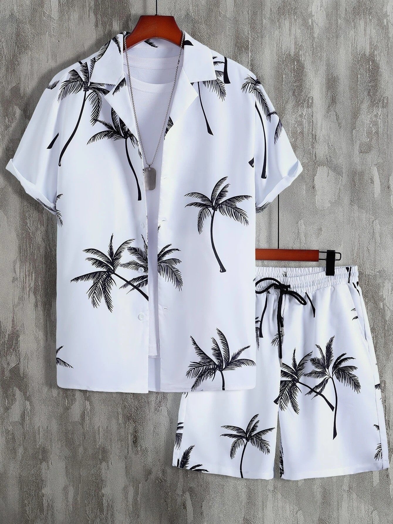 Kodiak | Men's Casual Hawaiian Shirt & Shorts Set