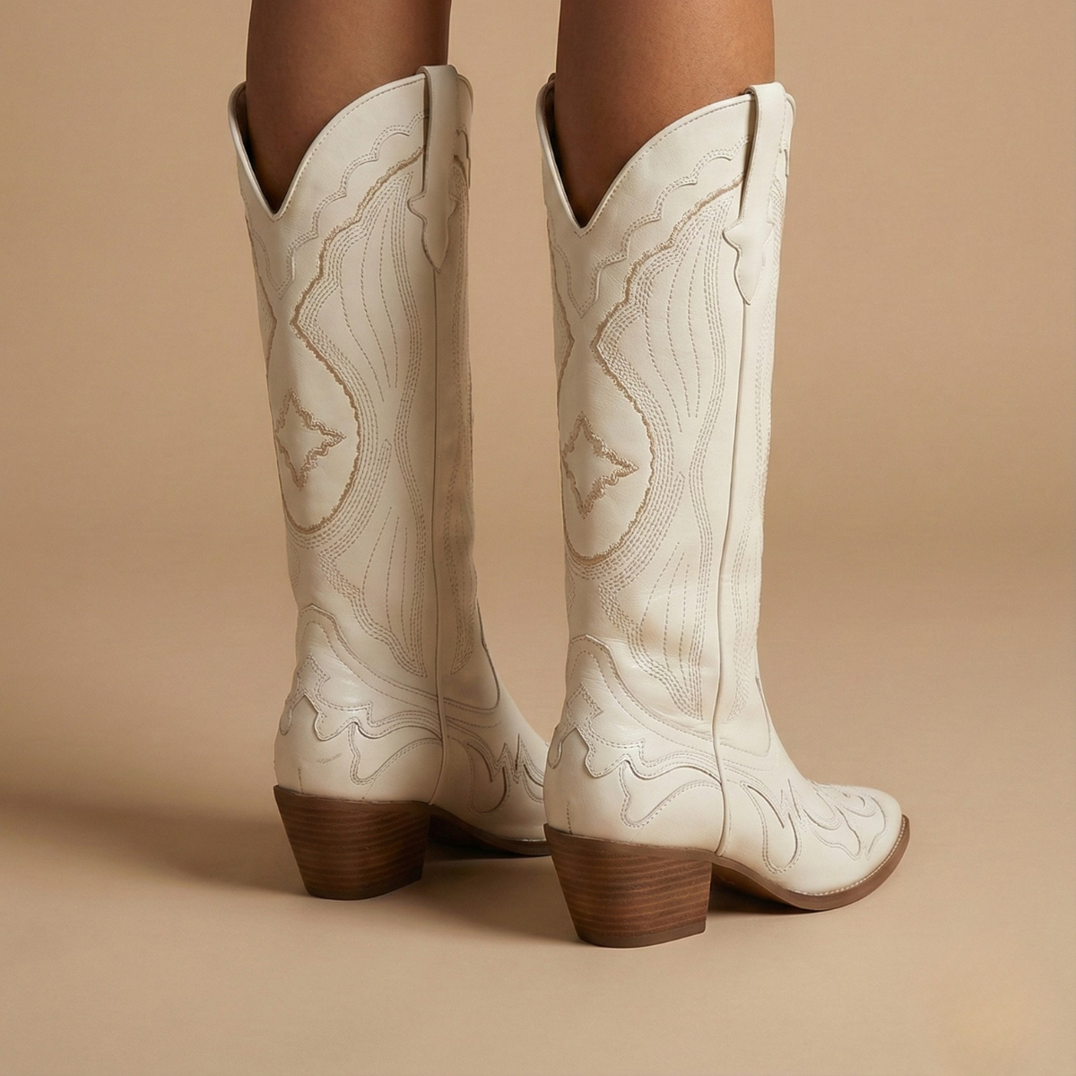 Bellamy | Cowboy Knee High Boots Embroidered
