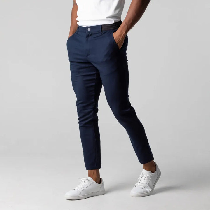 Jasper | Men's Slim Fit Cropped Chino Trousers