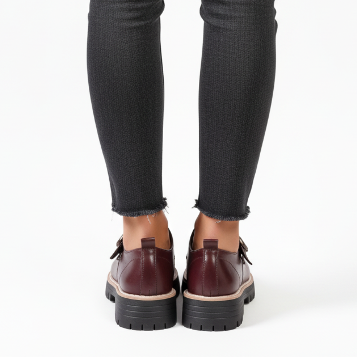 Evrana | Effortless Buckle Detail Chunky Sole Loafers