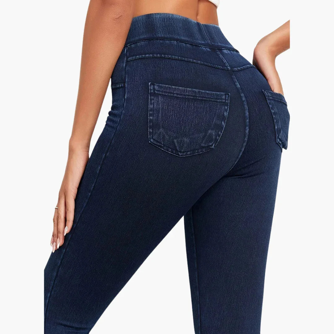 Celeste | Casual High Waisted Denim Jeggings