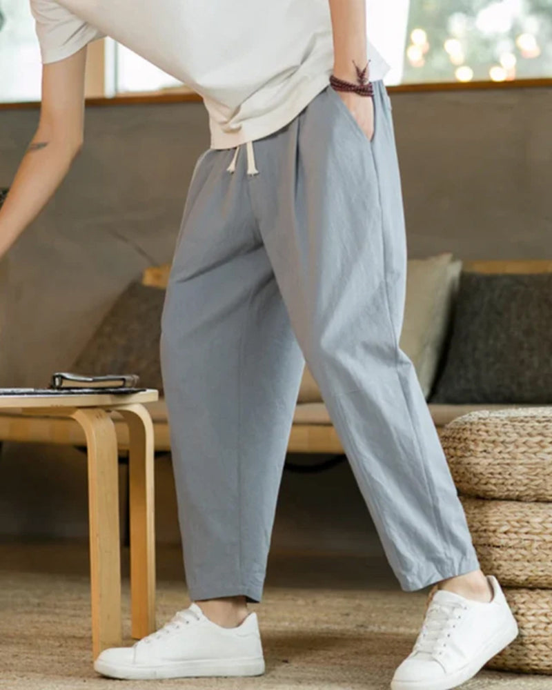 Callum | Men's Relaxed Tapered Casual Trousers