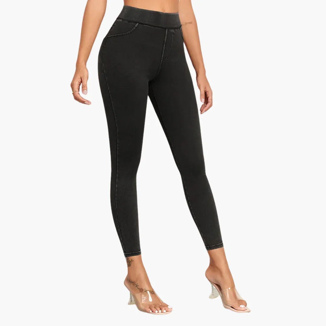 Celeste | Casual High Waisted Denim Jeggings