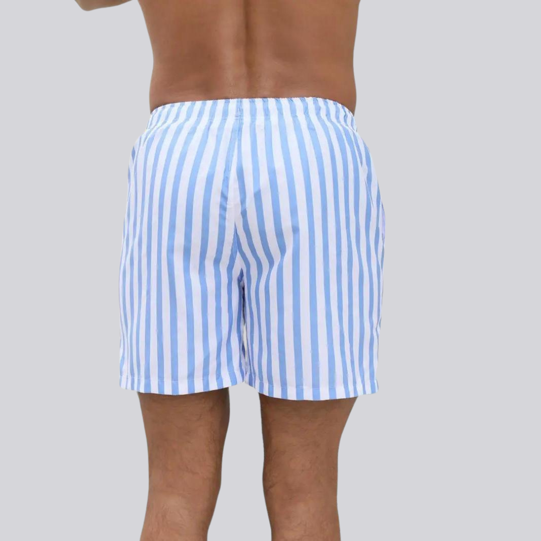 Bastien | Men's Classic Stripe Swim Trunks