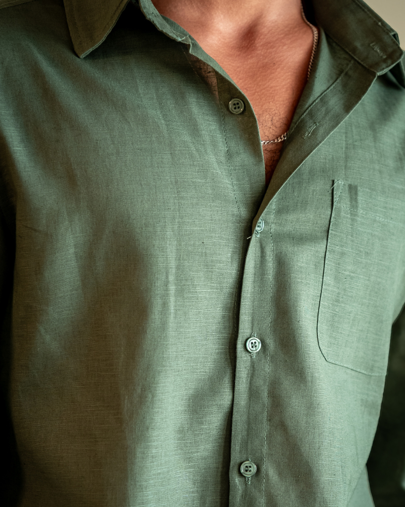 Merrick | Men's Relaxed Linen Long Sleeve Shirt & Trouser Set