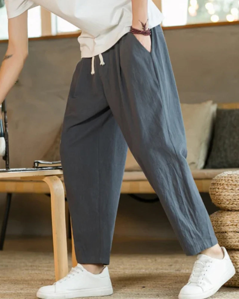 Callum | Men's Relaxed Tapered Casual Trousers
