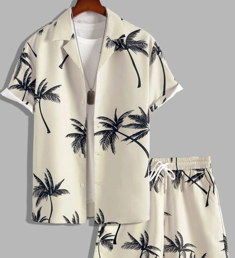 Kodiak | Men's Casual Hawaiian Shirt & Shorts Set