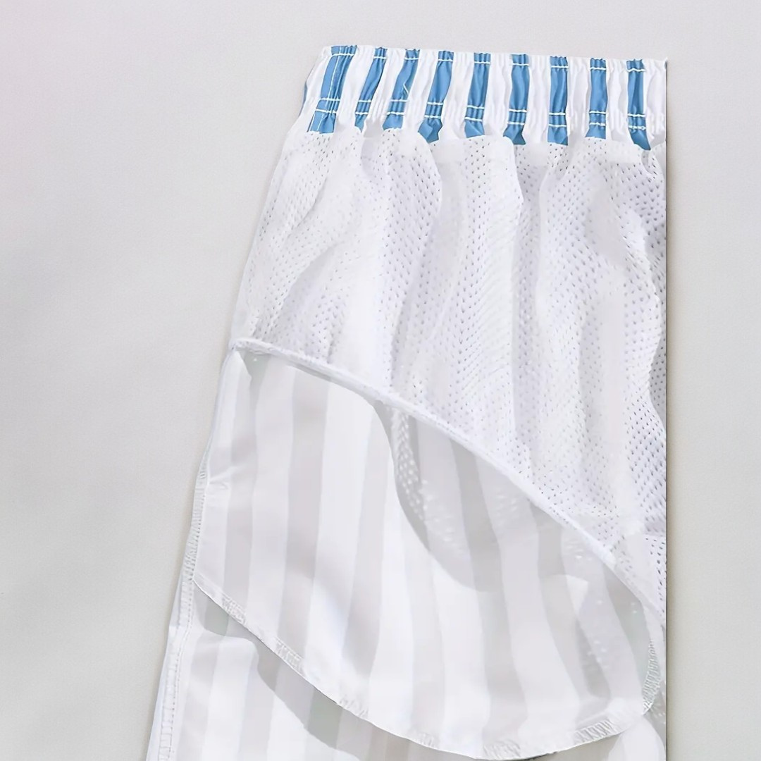 Bastien | Men's Classic Stripe Swim Trunks
