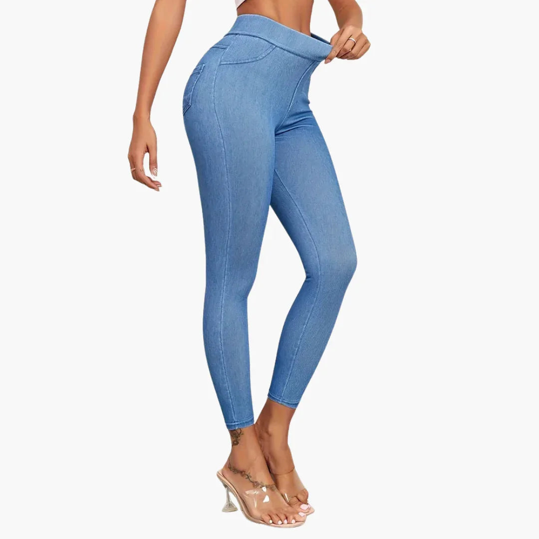 Celeste | Casual High Waisted Denim Jeggings