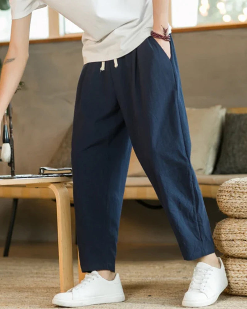 Callum | Men's Relaxed Tapered Casual Trousers