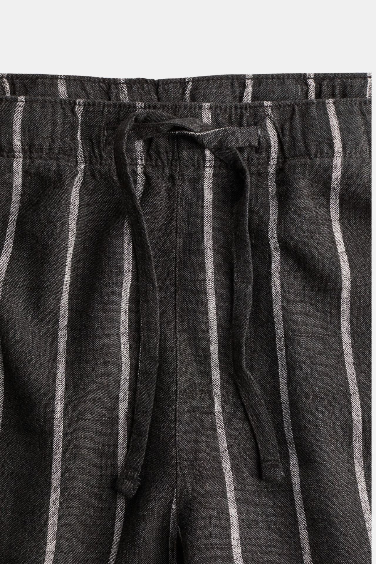 Caspian | Men's Relaxed Wide Leg Pinstripe Trousers