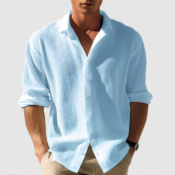 Kieran | Men's Classic Cotton Gauze Button Down Shirt
