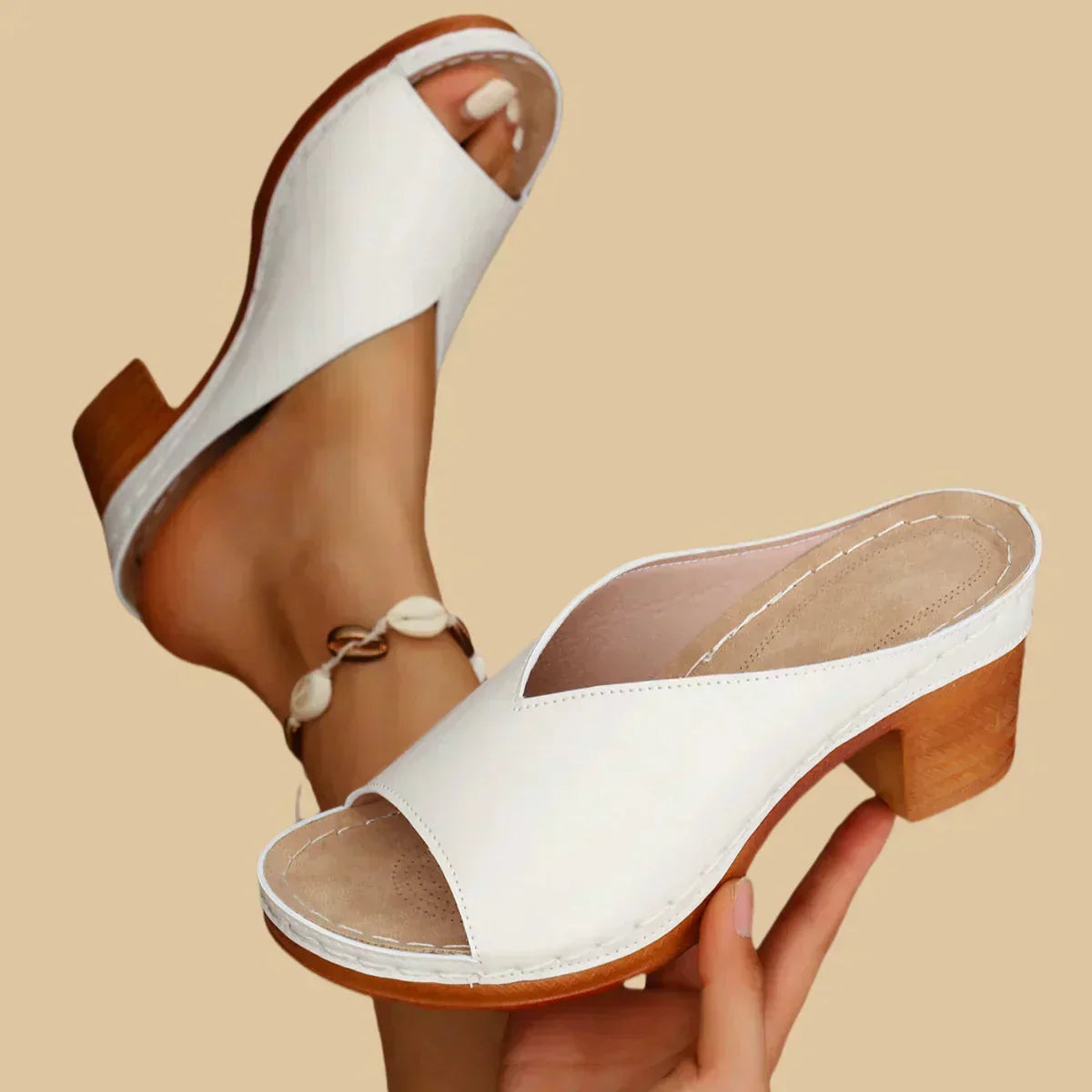 Celestria | Sandals Orthopedic Block Heel Platform Mule