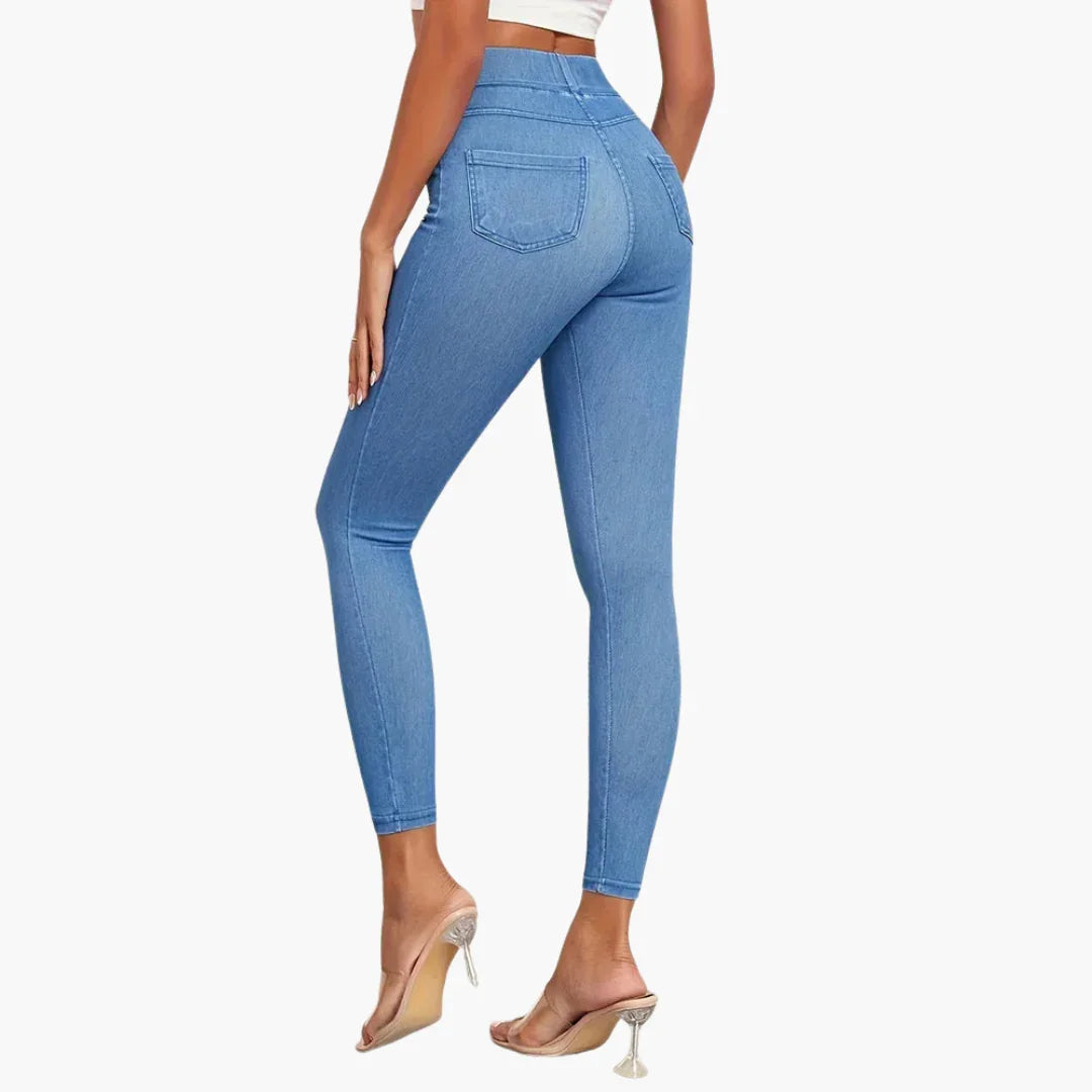 Celeste | Casual High Waisted Denim Jeggings