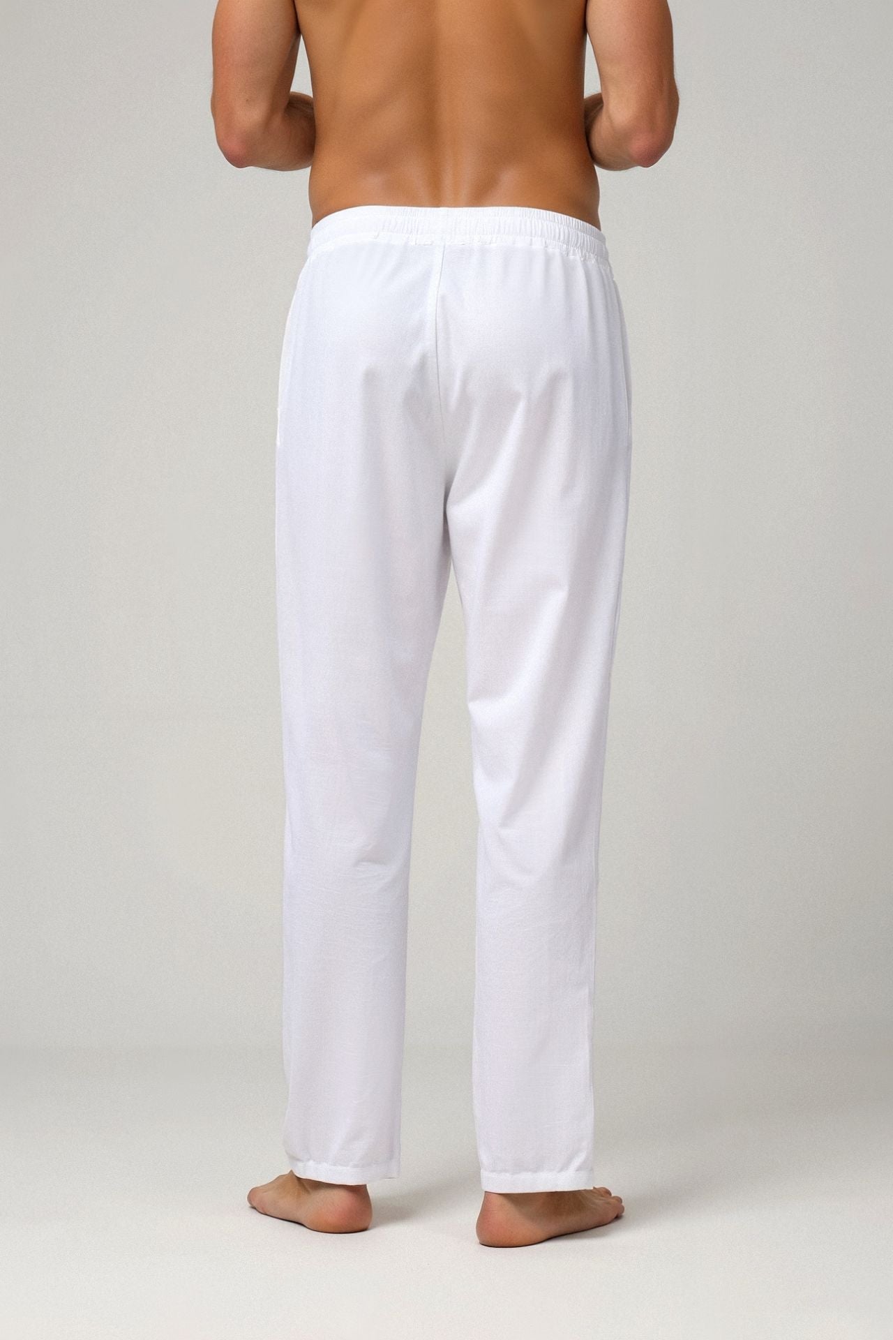 Florian | Men's Casual Straight Leg Linen Trousers