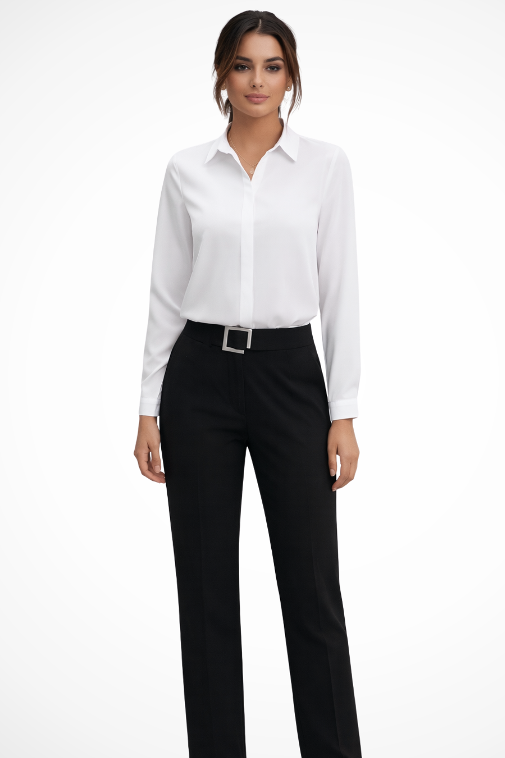 Livia | Classic Tailored Button Down Blouse