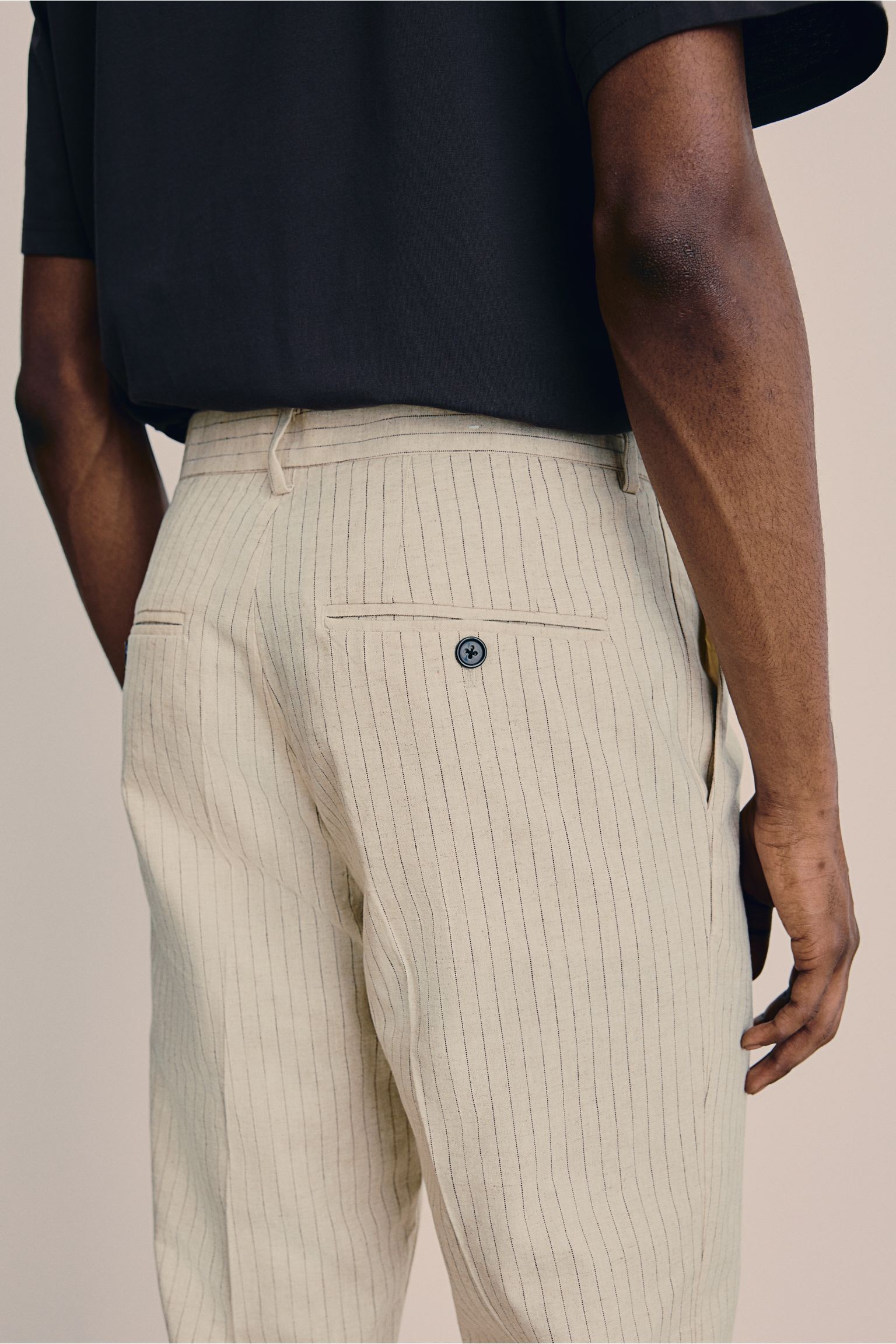 Aldric | Men's Slim Fit Pinstripe Dress Trousers