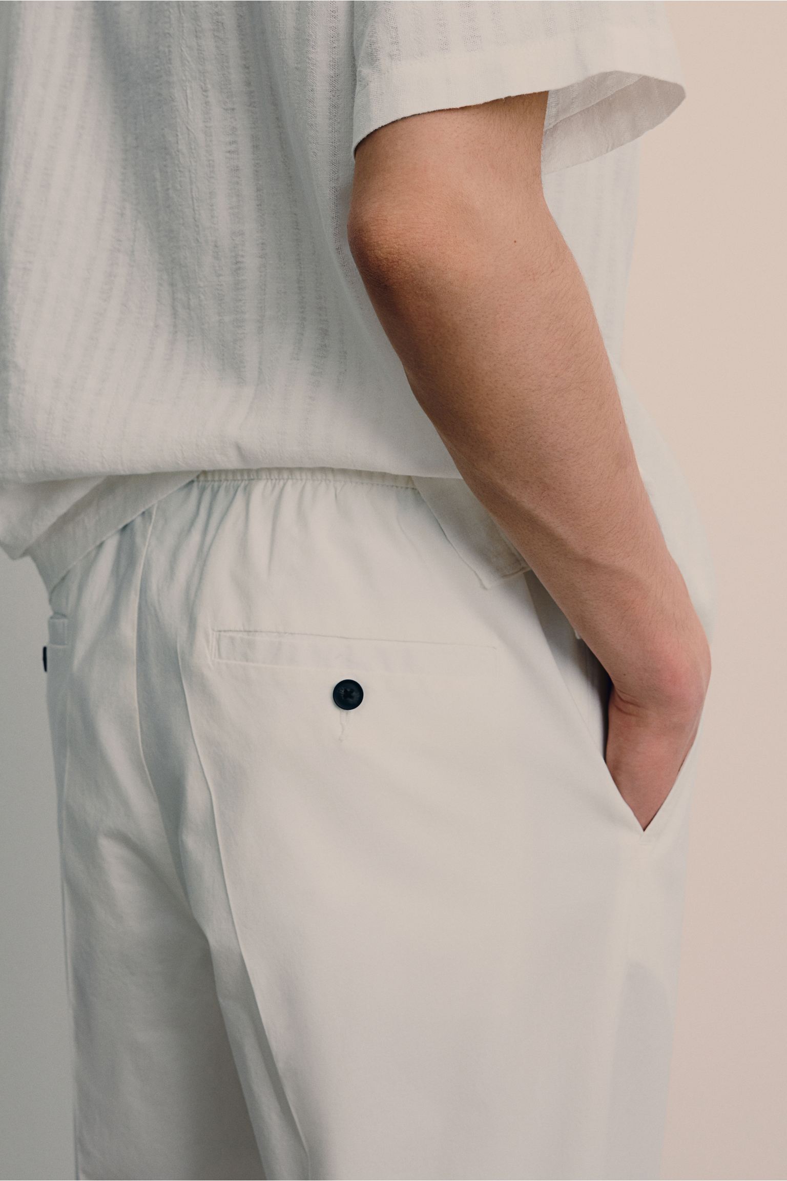 Stellan | Men's Smart Tapered Drawstring Chino Trousers