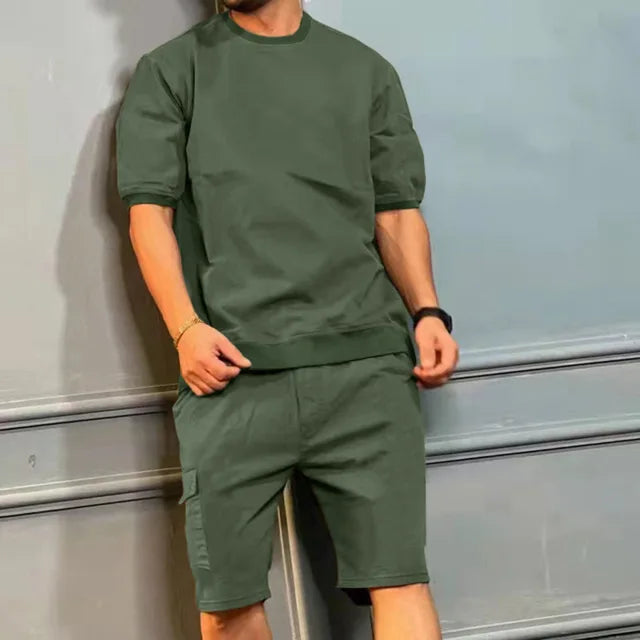 Brayden | Men's Casual Oversized Cargo Short Set