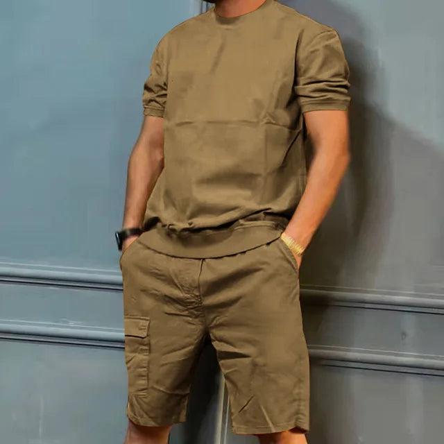 Brayden | Men's Casual Oversized Cargo Short Set
