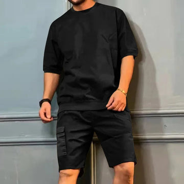 Brayden | Men's Casual Oversized Cargo Short Set