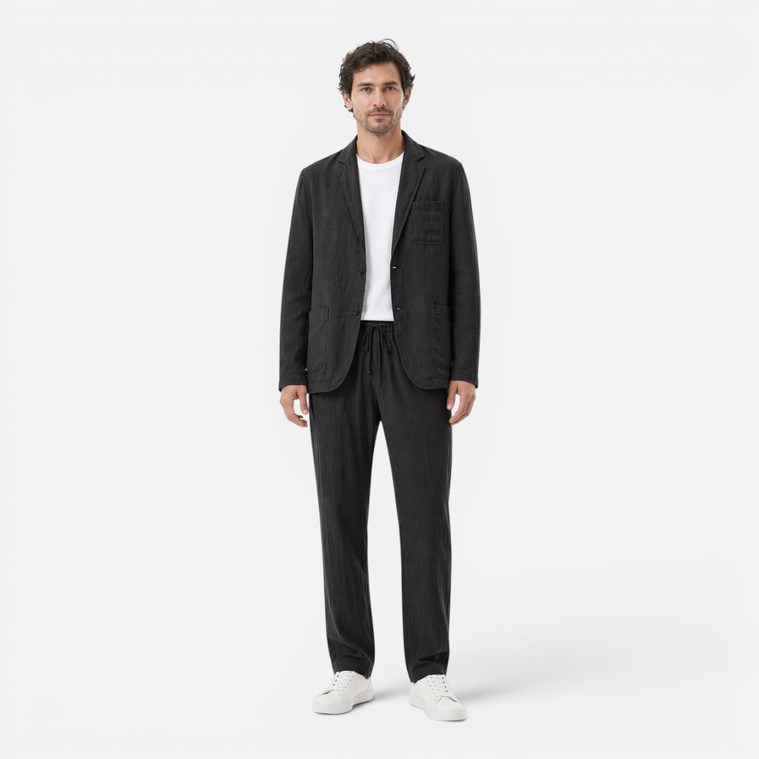 Hendrik | Men's Two-Piece Set Relaxed Linen Classic Suit