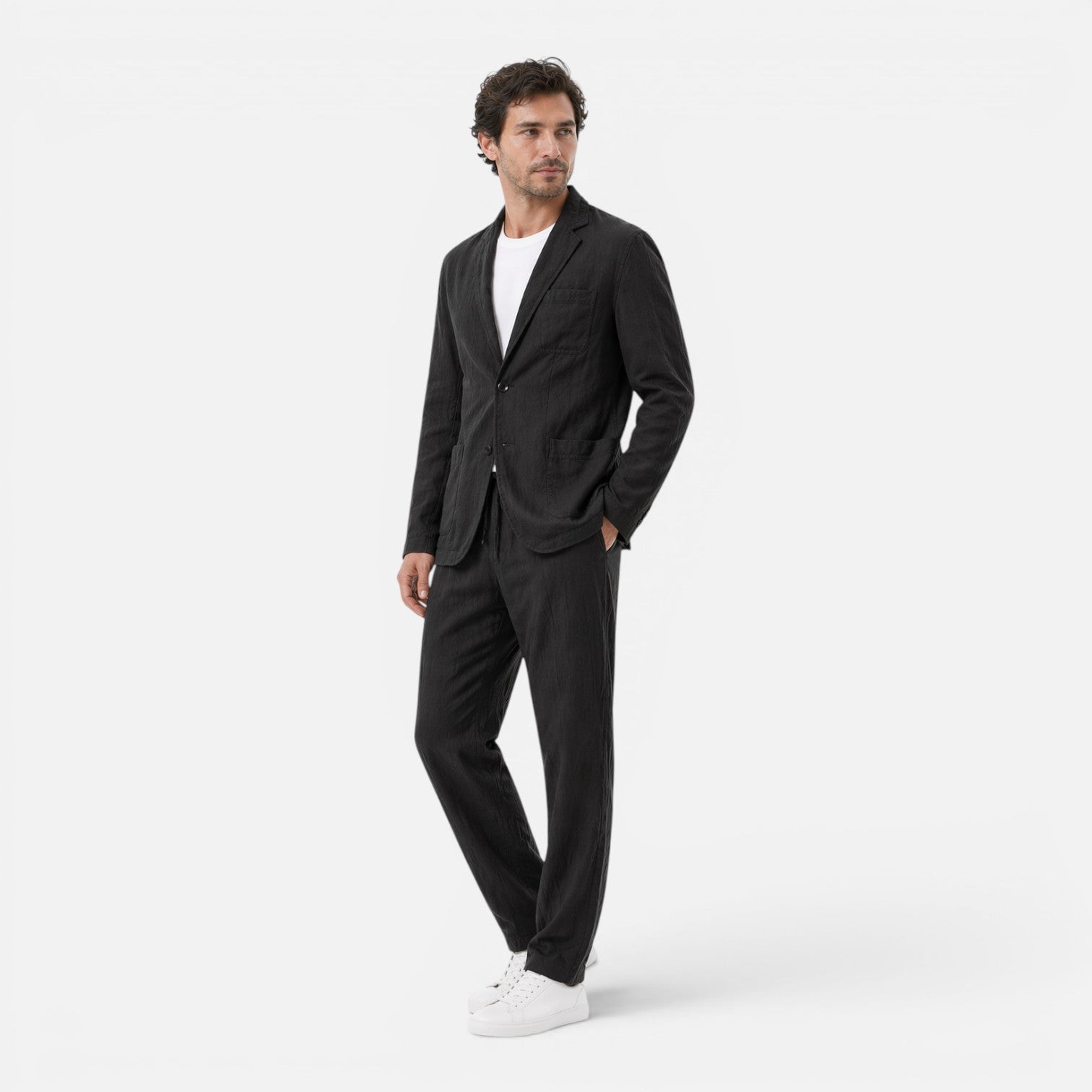 Hendrik | Men's Two-Piece Set Relaxed Linen Classic Suit