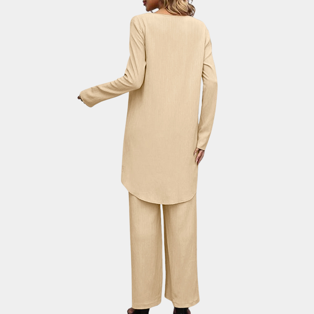 Beatrice | Elegant Asymmetric Wrap Two Piece Set