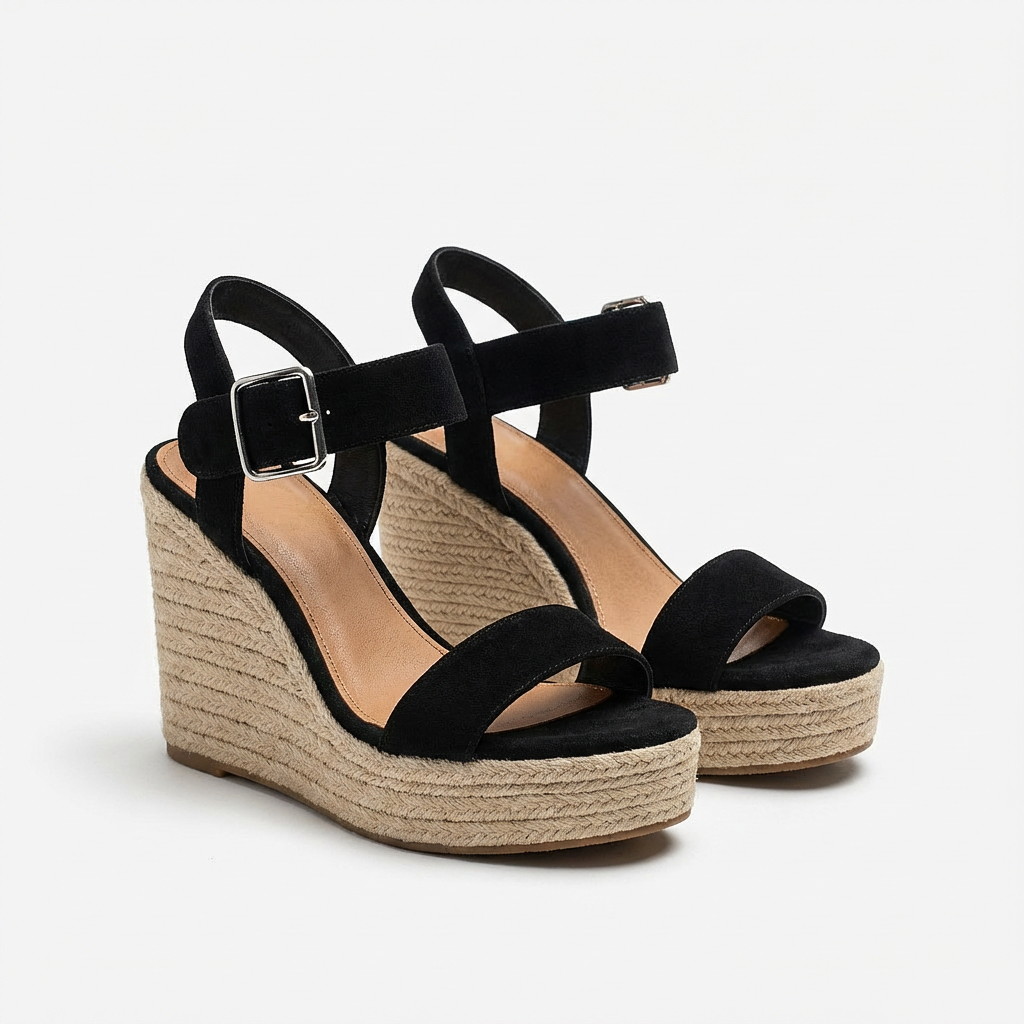 Ophelia | Elegant Espadrille Platform Wedges