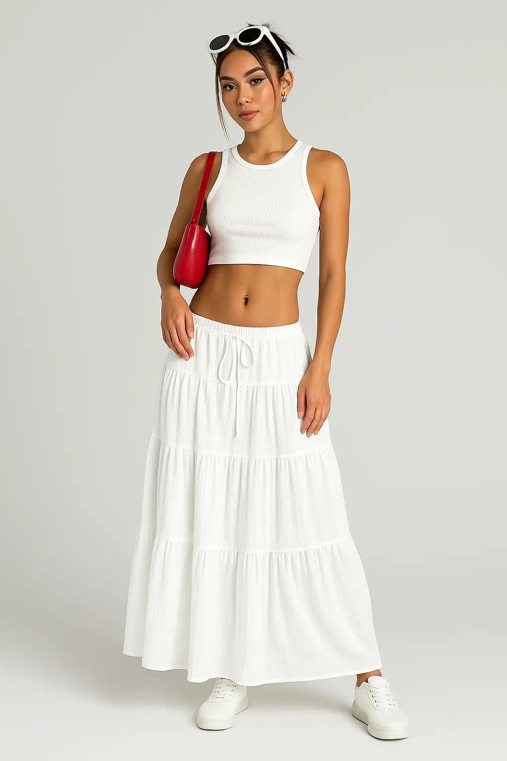 Delphine | Romantic Tiered Ruffle Maxi Skirt