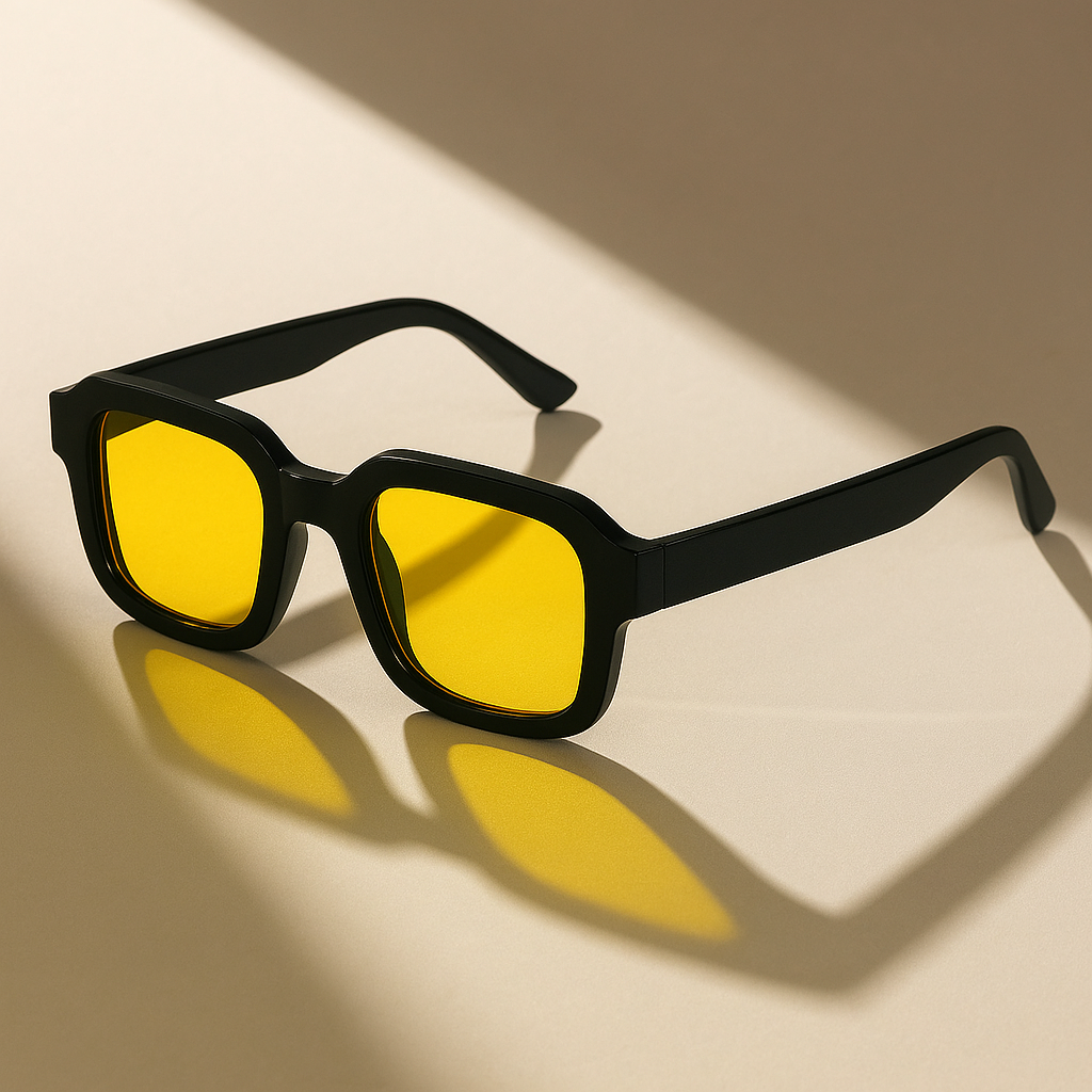 Men's Retro-Inspired Sunglasses with Distinctive Frame Design